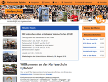 Tablet Screenshot of marienschule-opladen.com